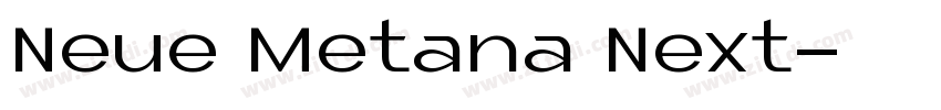 Neue Metana Next字体转换